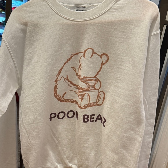 White Pooh Bear Sweatshirt - Picture 1 of 3